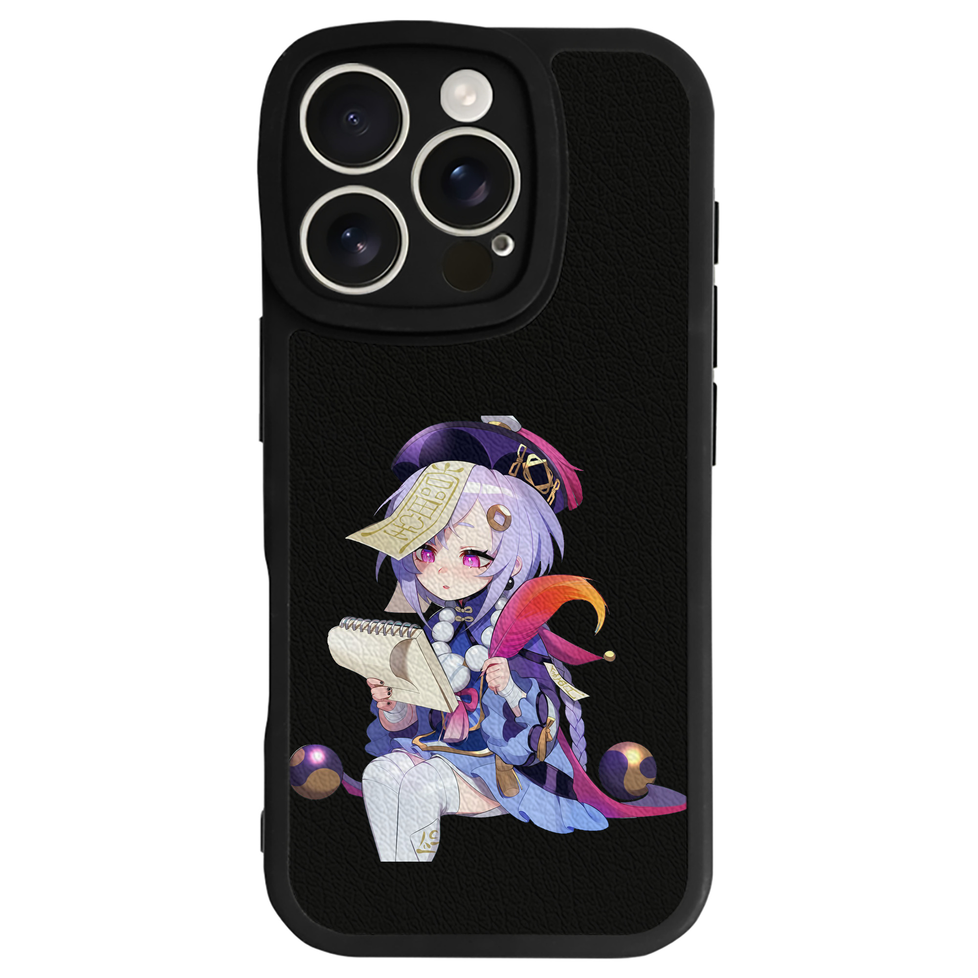 げんし神 七七 なな  genshin Nana 【iPhone 16シリーズ対応】シリコンスマホケース（レザー調） 材質：シリコン